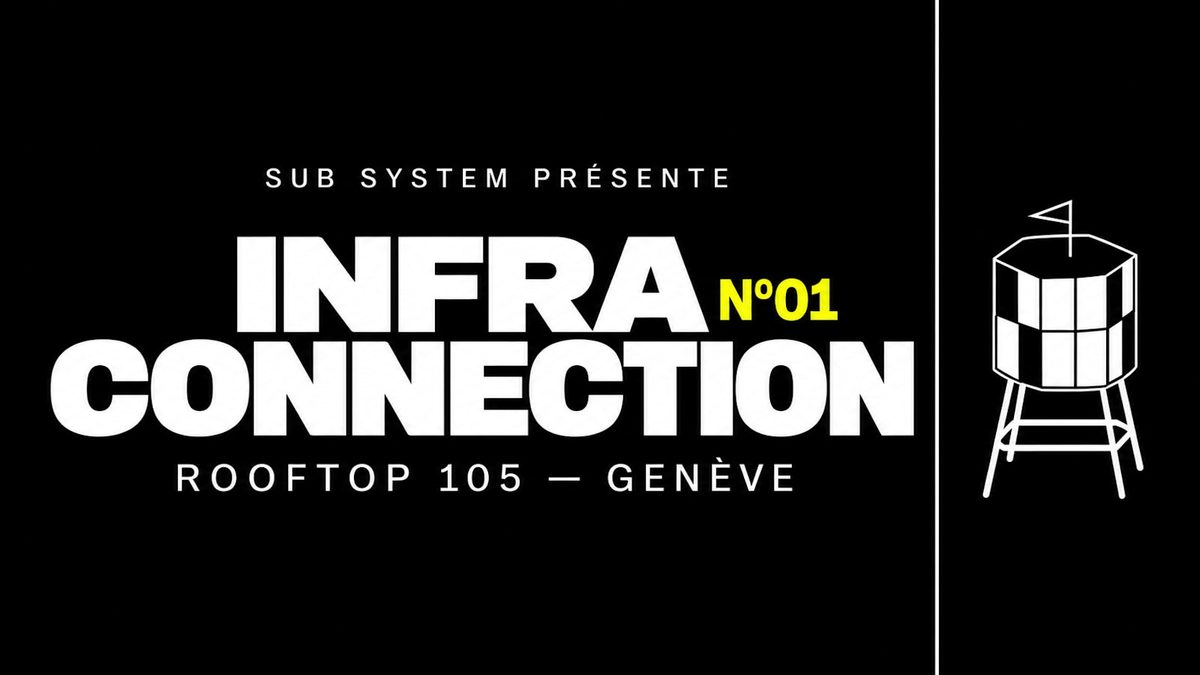 Affiche officielle de Infra Connection 01 (Rooftop 105, Lancy, Suisse, 10 octobre 2026)