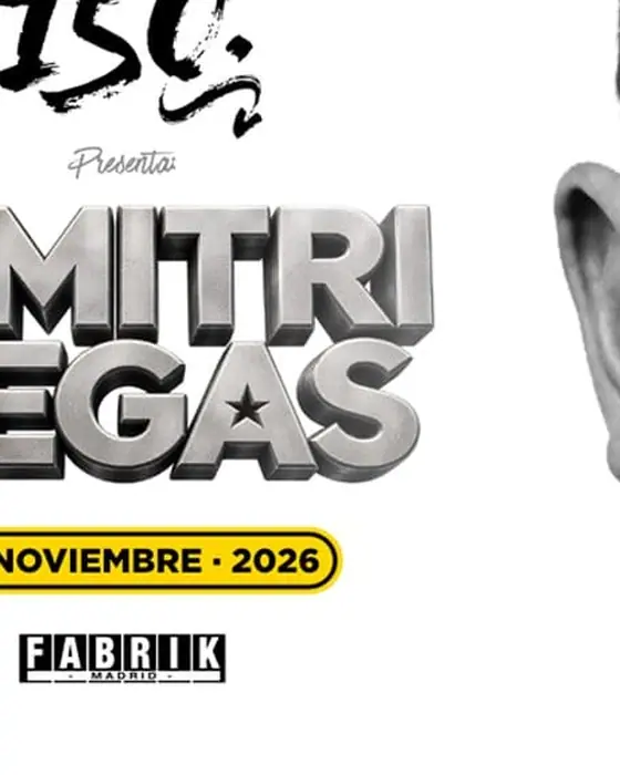 Affiche officielle de 150 presents Dimitri Vegas en Fabrik (Fabrik, Humanes de Madrid, Espagne, 21 novembre 2026)