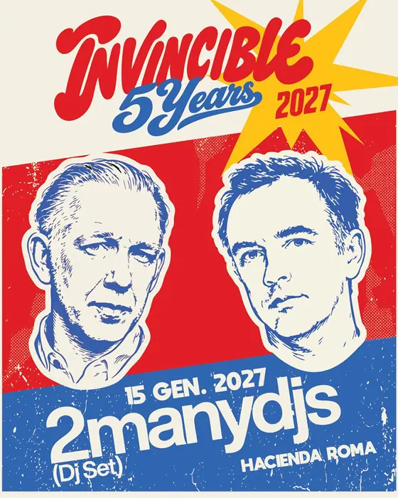 Photo of 2manydjs à l'Hacienda Roma (Hacienda, Rome, Italy, 15 January 2027)