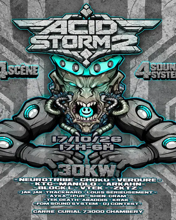 Affiche officielle de Acid Storm 2 (Curial, Chambéry, France, 17 octobre 2026)