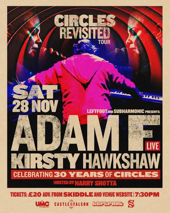 Affiche officielle de Adam F at Castle & Falcon (Castle & Falcon, Birmingham, Royaume-Uni, 28 novembre 2026)