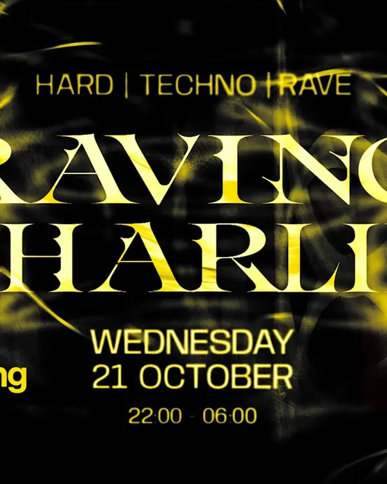 Affiche officielle de Ade Raving Charlie: Hard Techno / Hardcore / Rave (De Sering, Amsterdam, Pays-Bas, 21 octobre 2026)