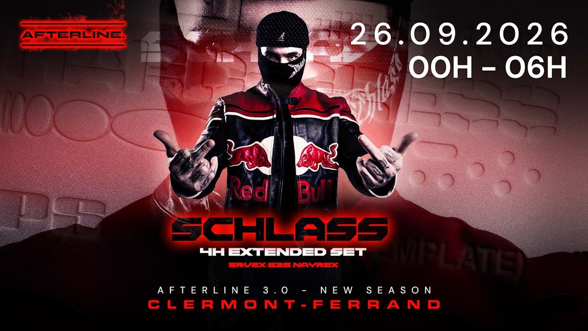Official poster for Afterline - Schlass - Extended Set (AFTERLINE, Clermont-Ferrand, France, 26 September 2026)