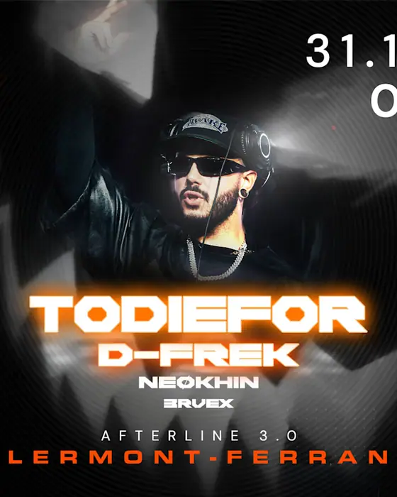 Affiche officielle de Afterline - Todiefor - Halloween (AFTERLINE, Clermont-Ferrand, France, 31 octobre 2026)