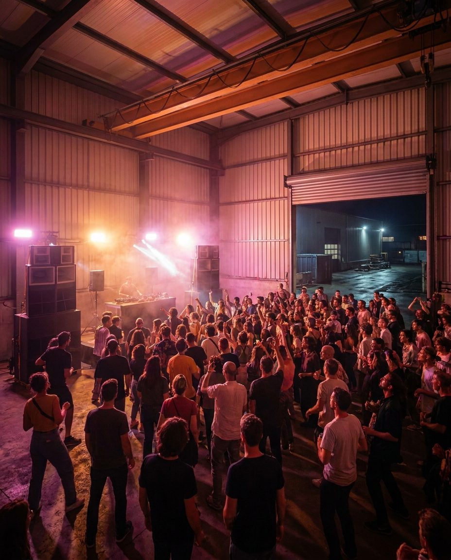 Illustrative key visual for Black Rave Culture à La Gravière (La Gravière, Geneva, Switzerland, 21 August 2026)