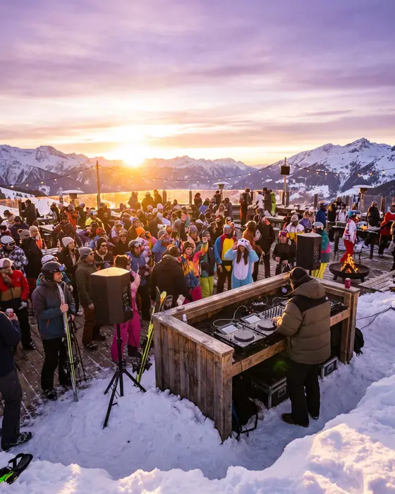 Illustrative key visual for Caprices Winter (Berghaus Eggli, Gstaad, Switzerland, 12 March 2027)