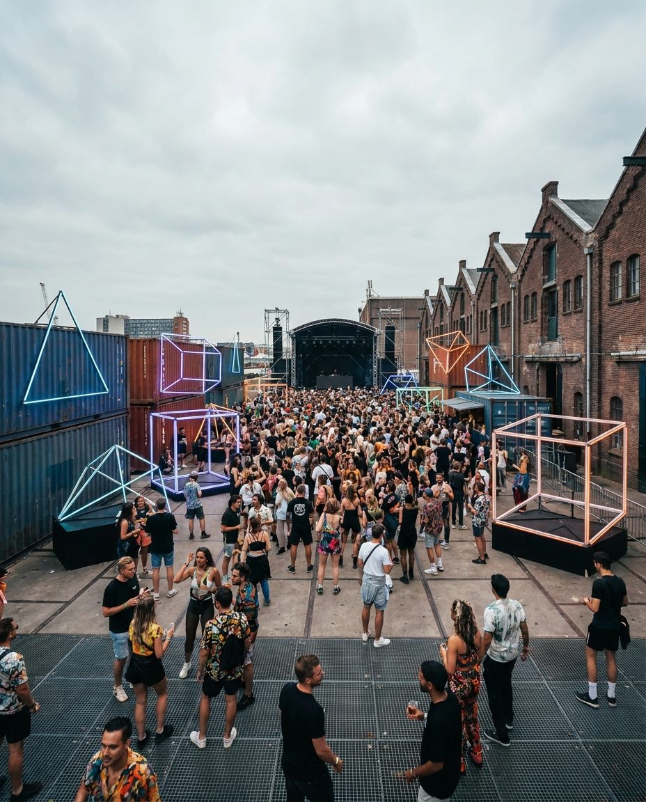 Visuel d'illustration de DGTL Amsterdam (NDSM Docklands, Amsterdam, Pays-Bas, 3 avril 2026)
