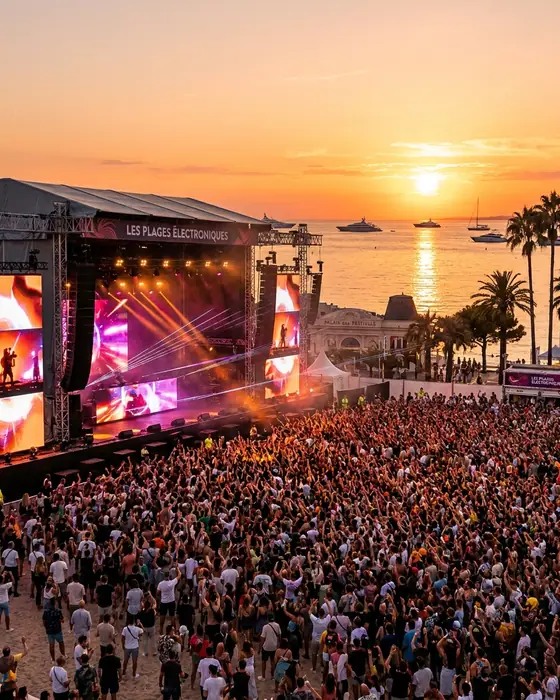 Visuel d'illustration de Les Plages Électroniques (Plage du Palais des Festivals, Cannes, France, 7 août 2026)