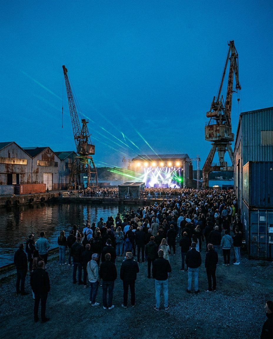Illustrative key visual for O Days Festival (Sønder Hoved, Refshaleøen, Copenhagen, Denmark, 30 July 2026)