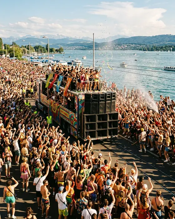 Visuel d'illustration de Street Parade (Quais du lac de Zurich, Zurich, Suisse, 8 août 2026)