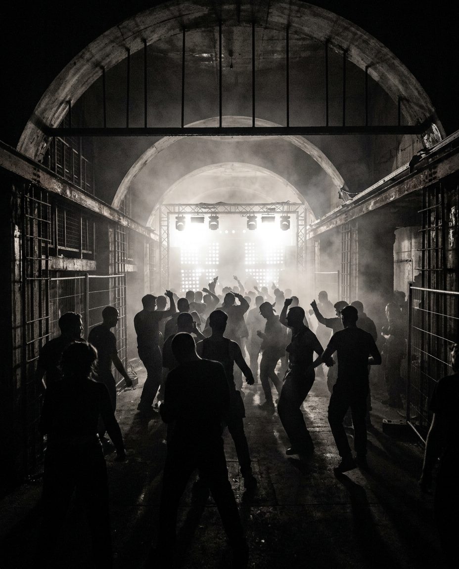 Illustrative key visual for Tresor Klubnacht (Tresor / Globus, Berlin, Germany, 15 August 2026)