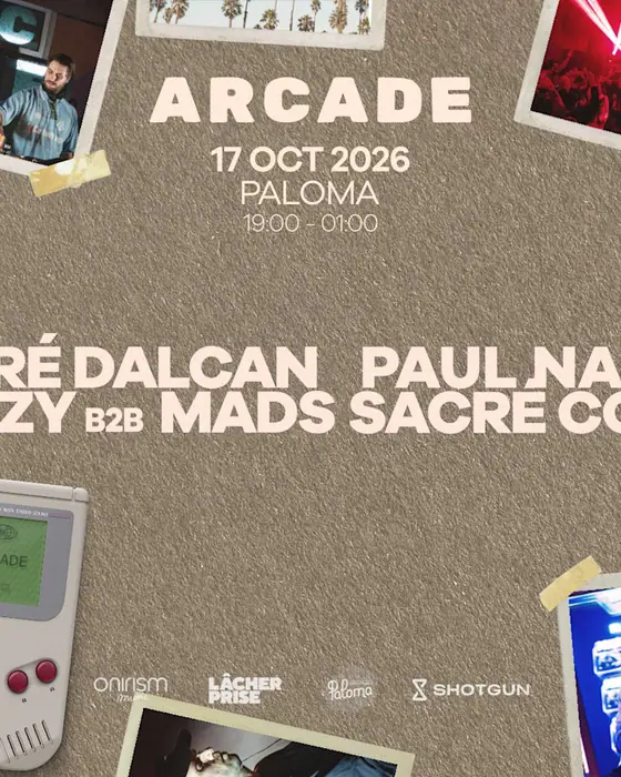 Affiche officielle de Arcade S02e01 (SMAC Paloma, Nîmes, France, 17 octobre 2026)