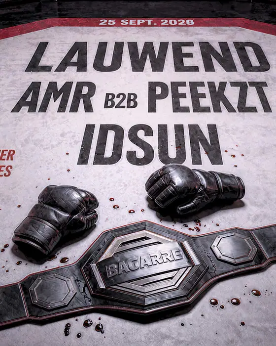 Affiche officielle de Bagarre Event - 1st Round (Mélomane Club, Montpellier, France, 25 septembre 2026)