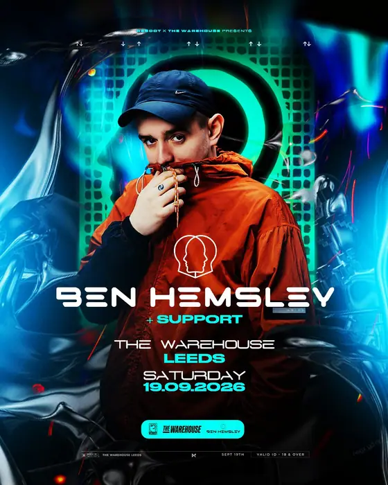 Affiche officielle de Ben Hemsley (The Warehouse Leeds, Leeds, Royaume-Uni, 19 septembre 2026)