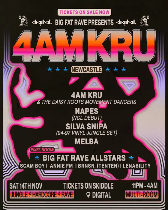 Photo de Big Fat Rave: 4am Kru, Napes, Silva Snipa (Digital, Newcastle, Royaume-Uni, 14 novembre 2026)