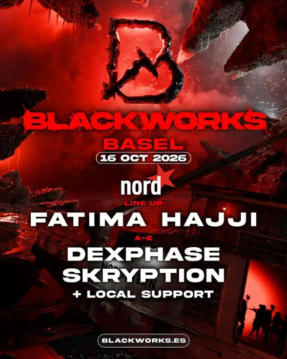 Affiche officielle de Blackworks - Fatima Hajji au Nordstern (Nordstern, Basel, Suisse, 16 octobre 2026)