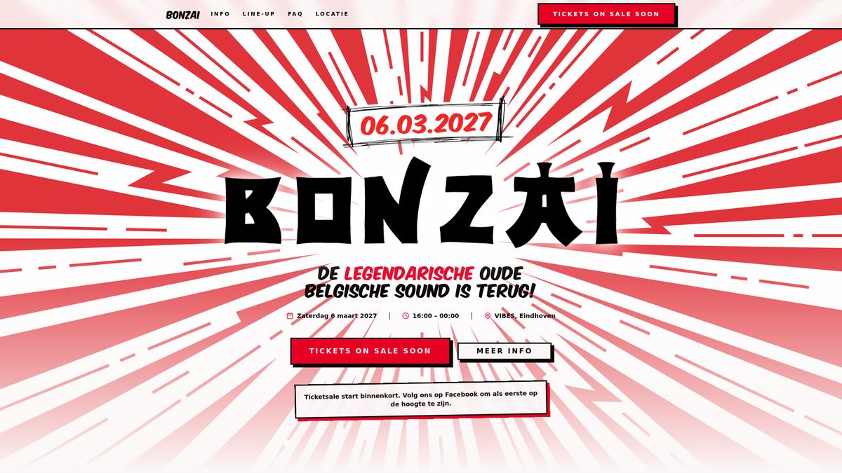 Photo of Bonzai Classics (VIBES Eindhoven, Eindhoven, Netherlands, 6 March 2027)