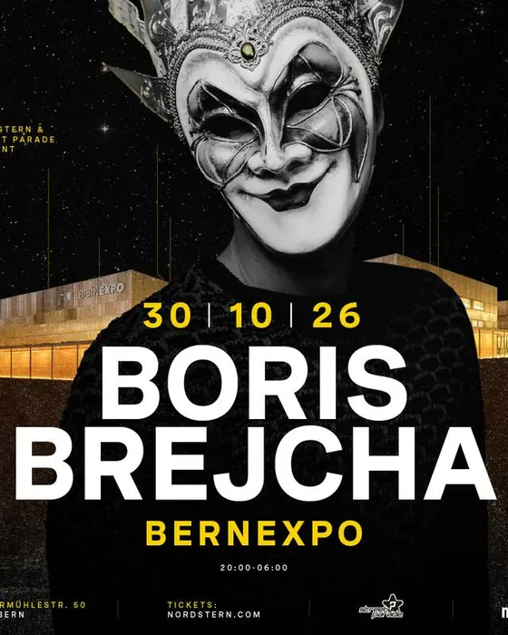 Official poster for Boris Brejcha à Bernexpo (Bernexpo, Bern, Switzerland, 30 October 2026)