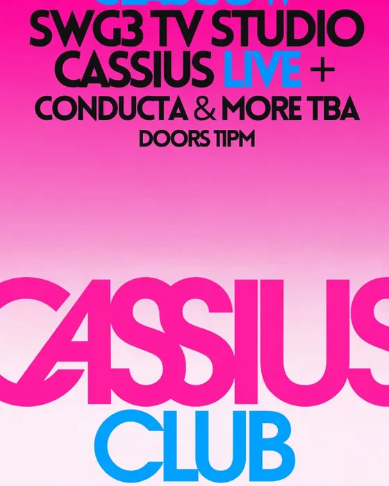 Photo of Cassius Club Live at SWG3 TV Studio (SWG3 TV Studio, Glasgow, UK, 14 November 2026)