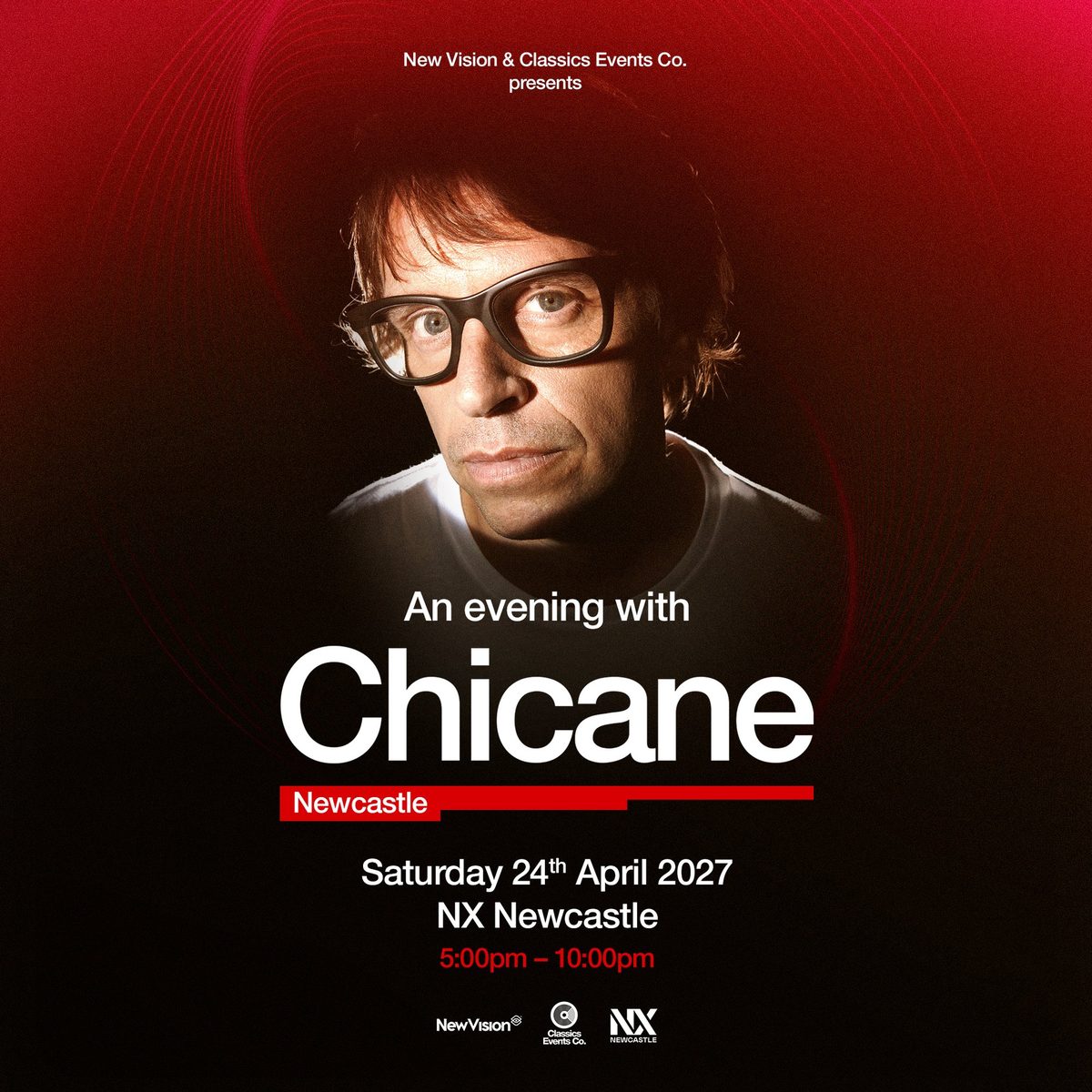 Affiche officielle de Chicane at NX Newcastle (NX Newcastle, Newcastle, Royaume-Uni, 24 avril 2027)