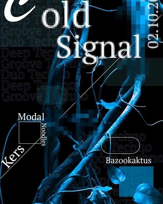 Affiche officielle de Cold Signal (Drak Art, Grenoble, France, 2 octobre 2026)