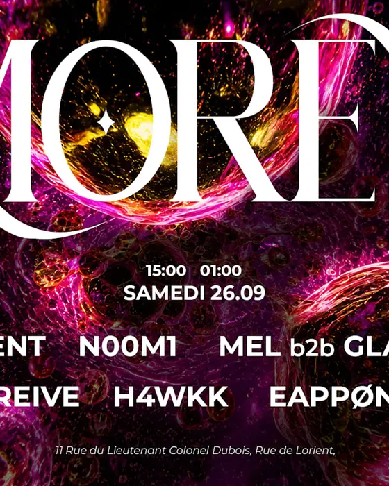 Official poster for Compromis X Morex (MOREX CUSTOM HOUSE : RESTAURANT & BAR, Vezin-le-Coquet, France, 26 September 2026)
