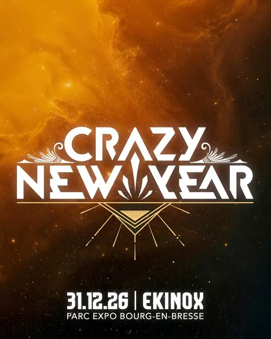 Affiche officielle de Crazy New Year (Ainterexpo - EKINOX, Bourg-en-Bresse, France, 31 décembre 2026)