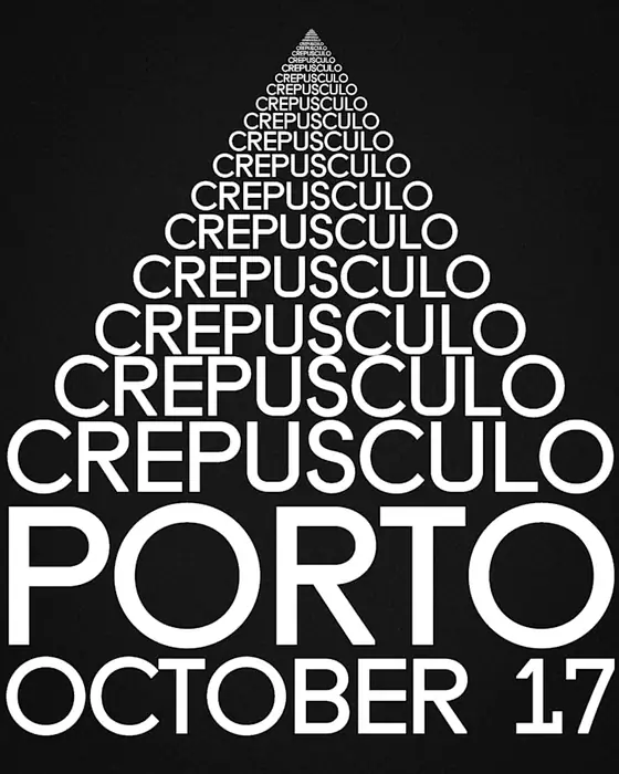 Official poster for Crepusculo Porto | October 17 (Maus Hábitos, Porto, Portugal, 17 October 2026)