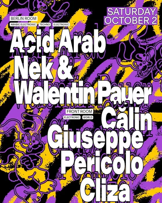Affiche officielle de ctrl18 : Acid Arab (Control Club, Bucharest, Roumanie, 2 octobre 2026)