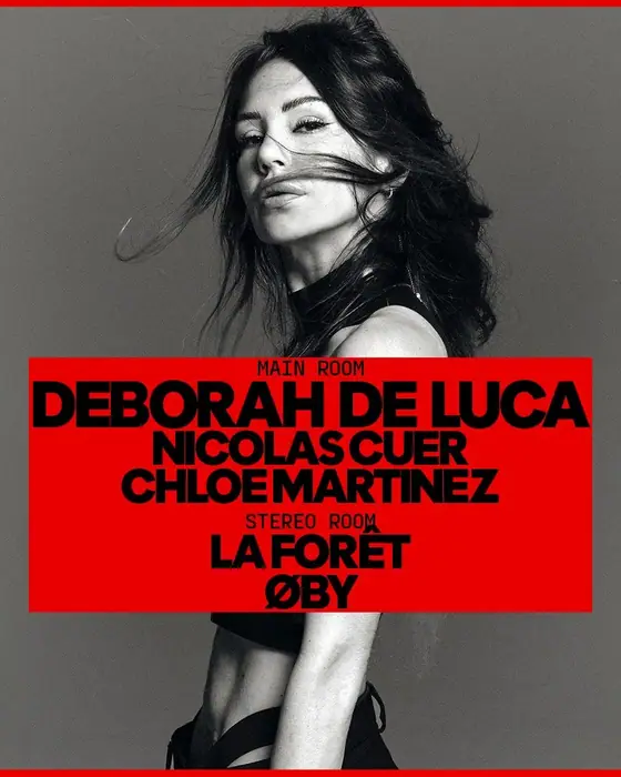 Affiche officielle de Deborah De Luca à l'Audio Club (Audio Club, Geneva, Suisse, 31 octobre 2026)