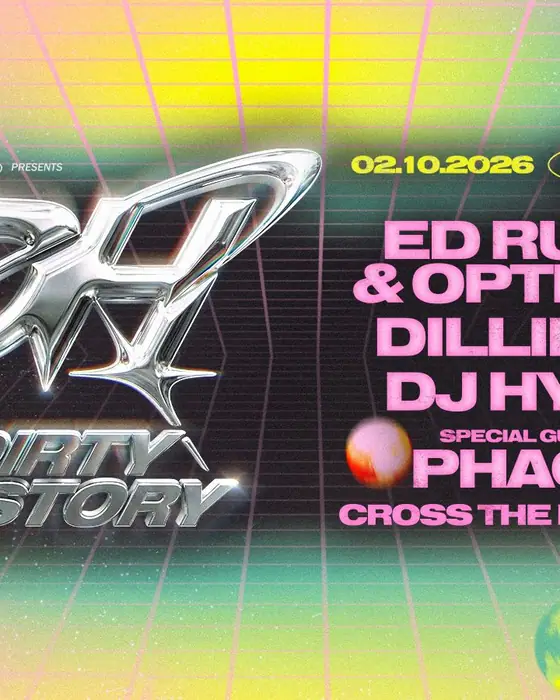 Official poster for Dirty History w/ Ed Rush & Optical (Le Bikini, Ramonville-Saint-Agne, France, 2 October 2026)