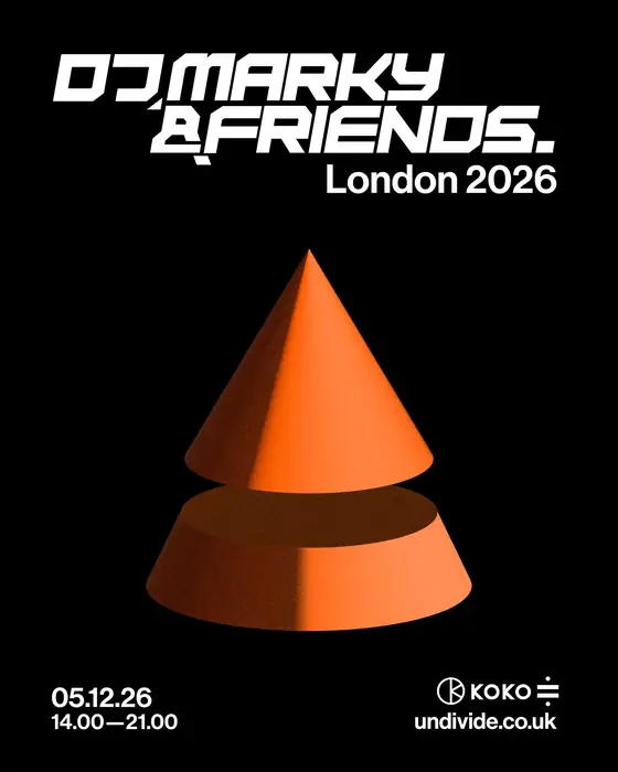 Affiche officielle de DJ Marky & Friends London | December (KOKO, London, Royaume-Uni, 5 décembre 2026)