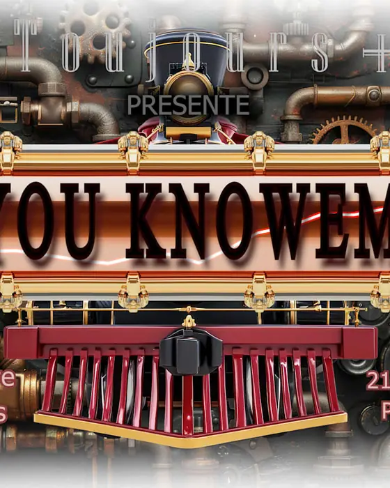 Affiche officielle de Do You Knowember (Point HAUT, lieu de création urbaine, Saint-Pierre-des-Corps, France, 21 novembre 2026)