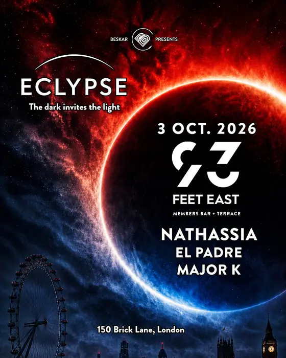 Affiche officielle de Eclypse London (93 Feet East, London, Royaume-Uni, 3 octobre 2026)