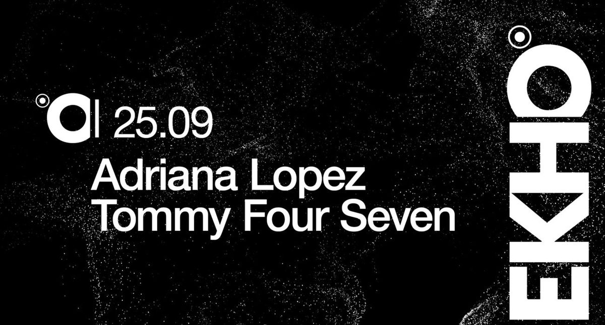 Affiche officielle de EKHO: Adriana López & Tommy Four Seven (ART Madrid Club, Madrid, Espagne, 25 septembre 2026)
