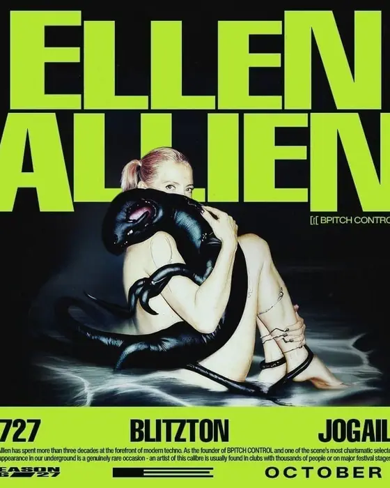 Photo de Ellen Allien à l'Elastica (Elastica, Vilnius, Lituanie, 2 octobre 2026)