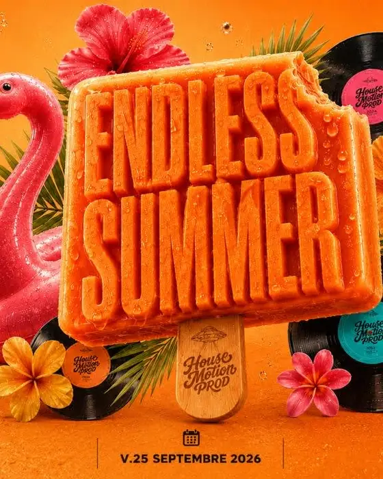Affiche officielle de Endless Summer - Vendredi Electro (CBGB Club, Bizanos, France, 25 septembre 2026)