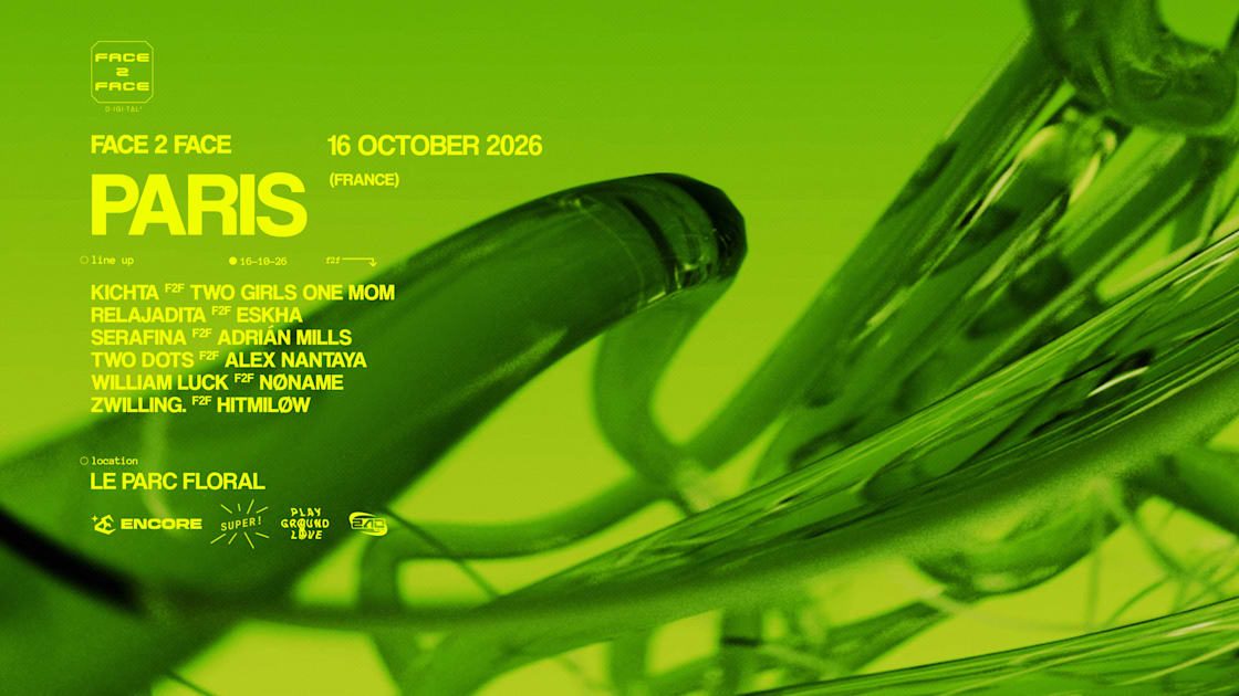 Affiche officielle de Face 2 Face Paris (Parc Floral de Paris, Paris, France, 16 octobre 2026)