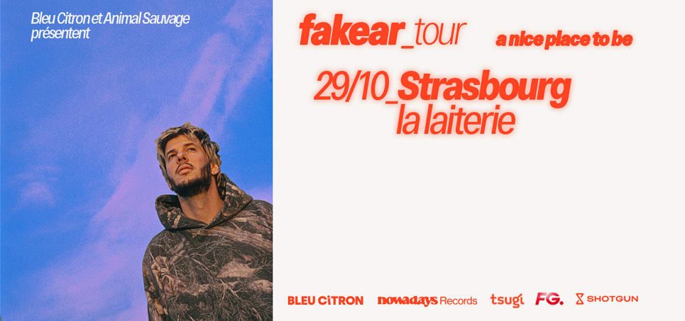 Official poster for Fakear - La Laiterie (Artefact La Laiterie, Strasbourg, France, 29 October 2026)