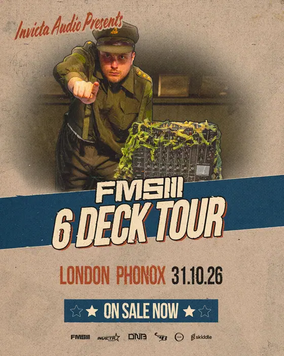 Affiche officielle de FMS 6 Deck (Phonox, London, Royaume-Uni, 31 octobre 2026)