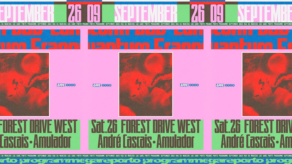 Official poster for Forest Drive West, André Cascais, Amulador (Gare Porto, Porto, Portugal, 26 September 2026)