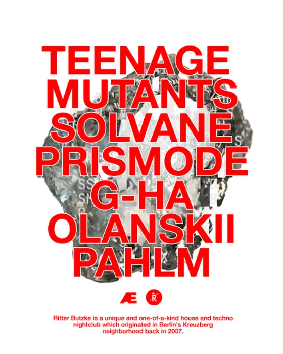 Photo de Frædag x Ritter Butzke: Teenage Mutants (Jaeger, Oslo, Norvège, 27 novembre 2026)