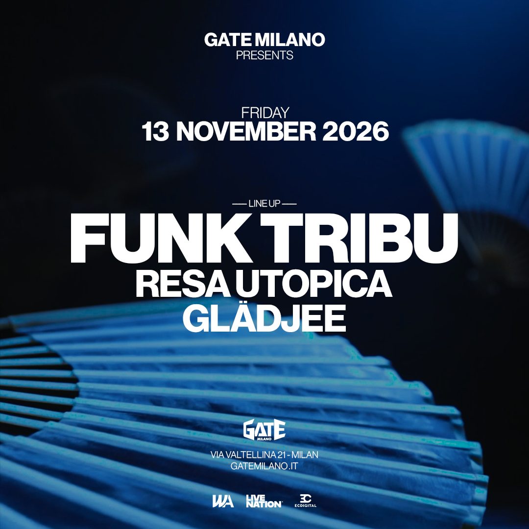 Affiche officielle de Funk Tribu · Gate Milano (Gate Milano, Milan, Italie, 13 novembre 2026)