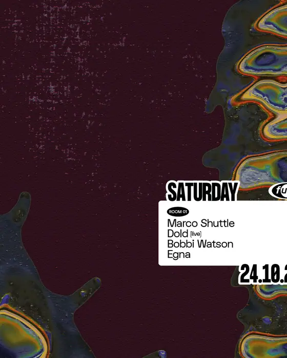 Official poster for Fuse presents Marco Shuttle & Dold (live) (Fuse, Brussels, Belgium, 24 October 2026)