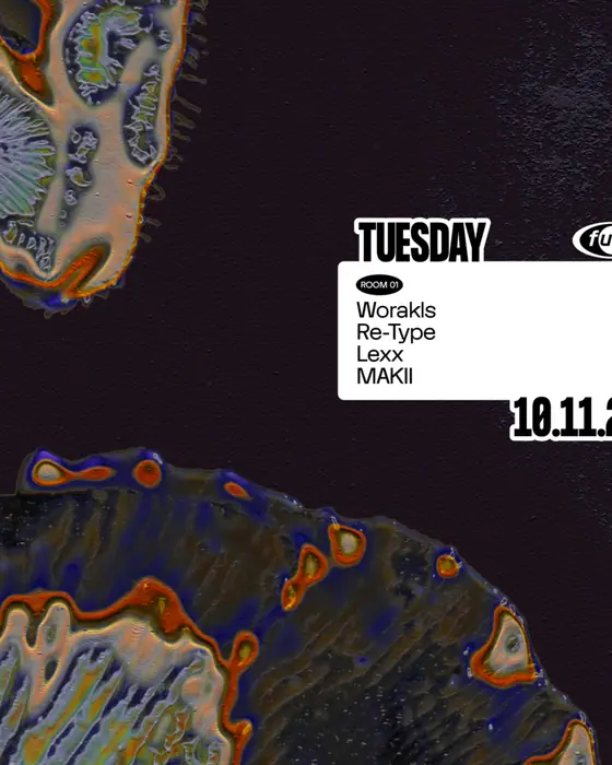 Affiche officielle de Fuse presents Worakls (Fuse, Brussels, Belgique, 10 novembre 2026)