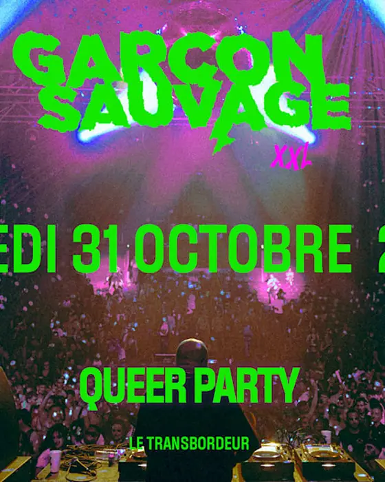 Affiche officielle de Garçon Sauvage XXL Halloween (Transbordeur, Villeurbanne, France, 31 octobre 2026)