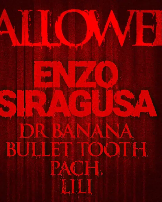 Affiche officielle de HALLOWEEN: Enzo Siragusa, Dr Banana, bullet tooth, PACH., LILI (NX Newcastle, Newcastle, Royaume-Uni, 31 octobre 2026)