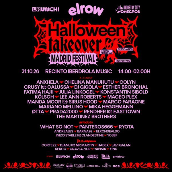 Affiche officielle de Halloween Takeover Madrid (Recinto Iberdrola Music, Madrid, Espagne, 31 octobre 2026)