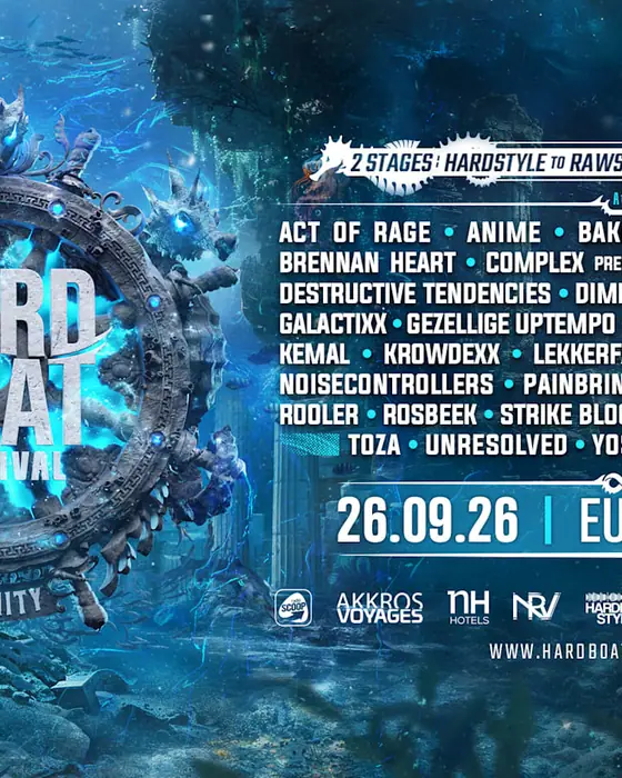 Affiche officielle de Hard Boat Festival / Infinity (Eurexpo Lyon, Chassieu, France, 26 septembre 2026)