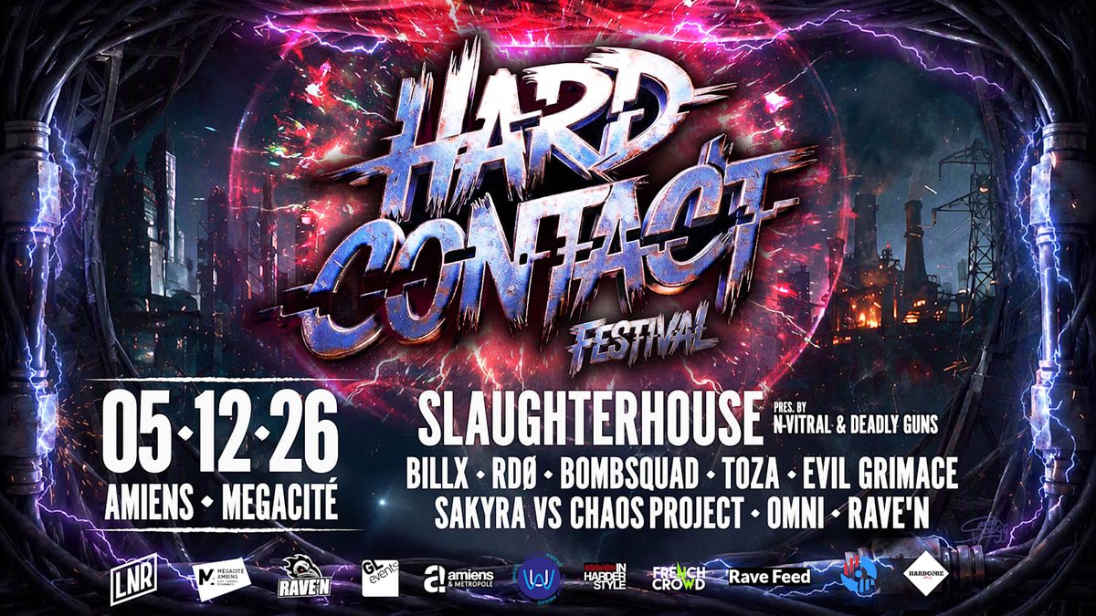 Affiche officielle de Hardcontact Festival • Amiens (Mégacité Amiens, Amiens, France, 5 décembre 2026)